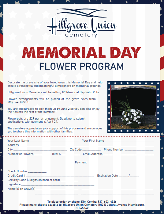 Memorial Day flowers 2024