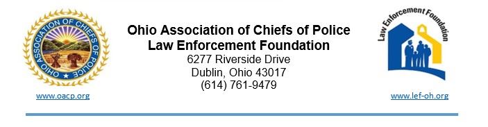 Ohio Association of Chiefs of Police honors MTPD