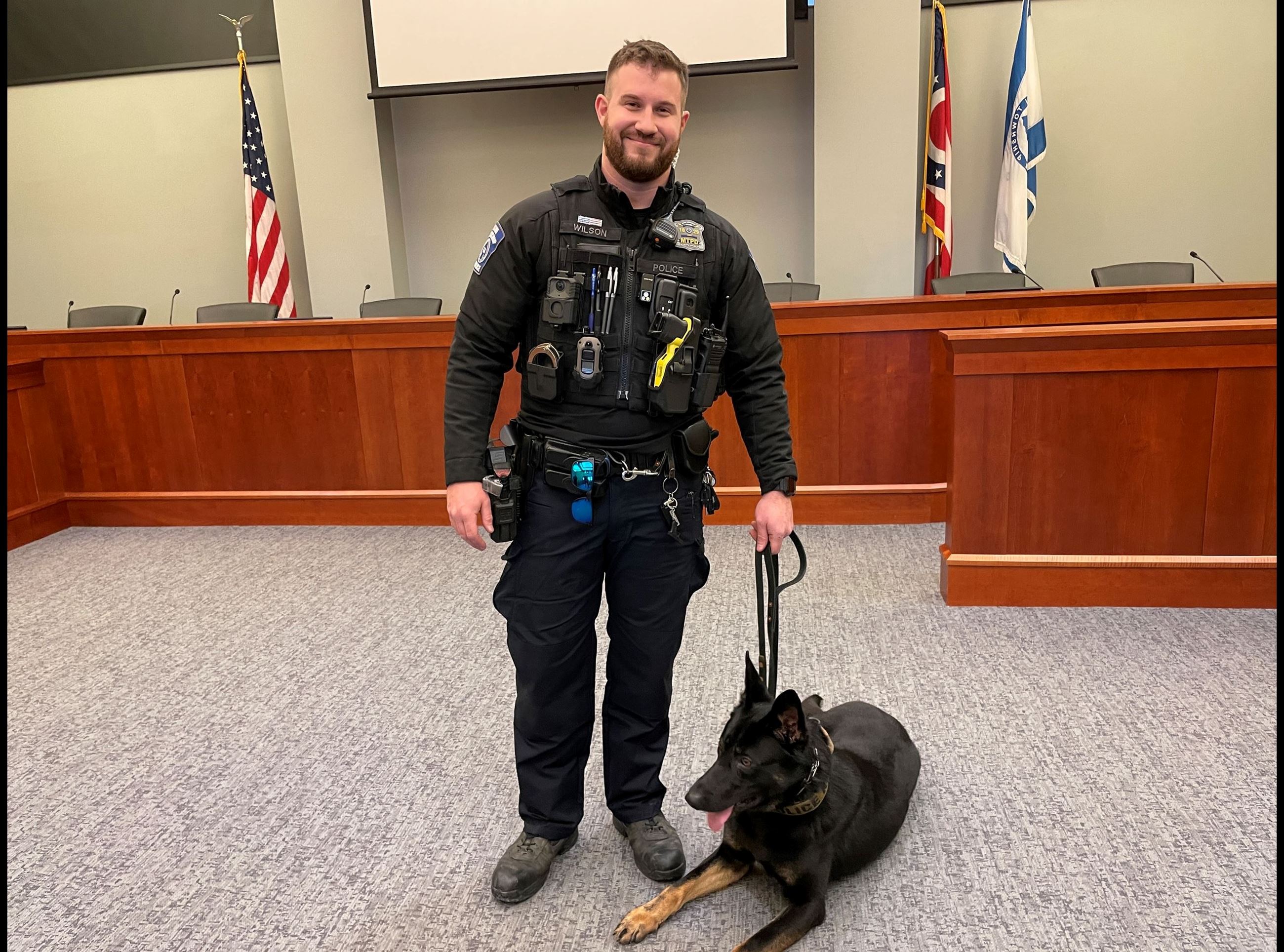 K9 Dex with handler Officer Wilson Jan 2026
