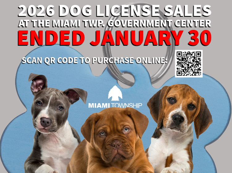 Dog license sales end at govt center 2026